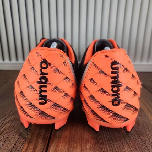 Umbro Men's Sz 13 Club 3.0 FG/MG Soccer Cleats Black Orange Athletic Field Boots - Picture 4 of 10